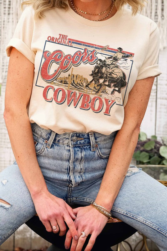 COORS COWBOY GRAPHIC TEE PLUS SIZE