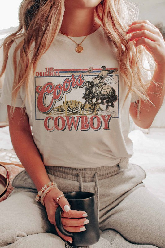 COORS COWBOY GRAPHIC TEE PLUS SIZE