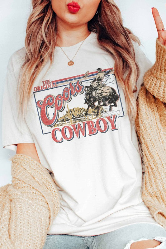 COORS COWBOY GRAPHIC TEE PLUS SIZE