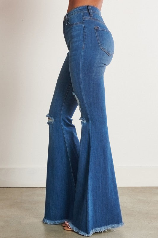 The Bailey Flares- Medium Wash