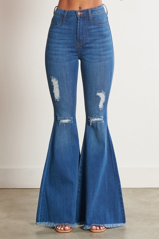 The Bailey Flares- Medium Wash