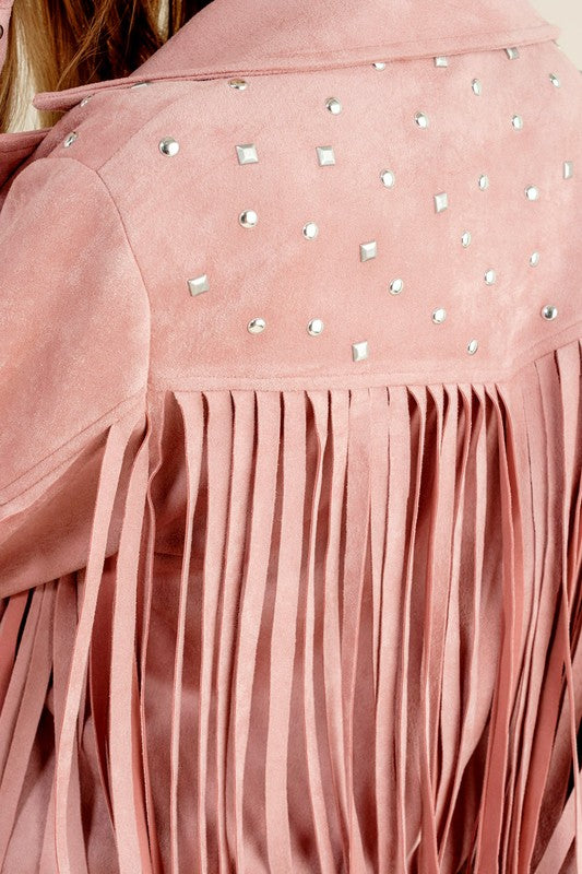 Studded Fringe Jacket