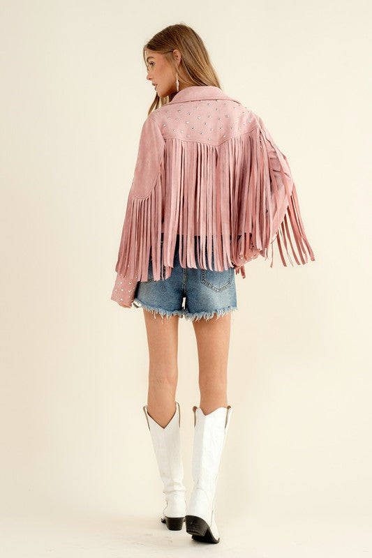 Studded Fringe Jacket