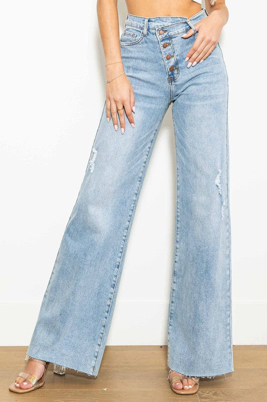 The Double Crossed Jeans- Light Wash