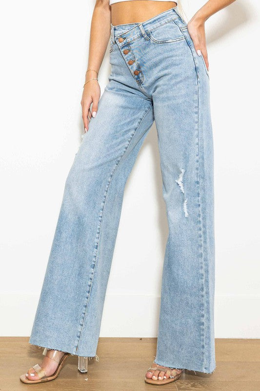 The Double Crossed Jeans- Light Wash