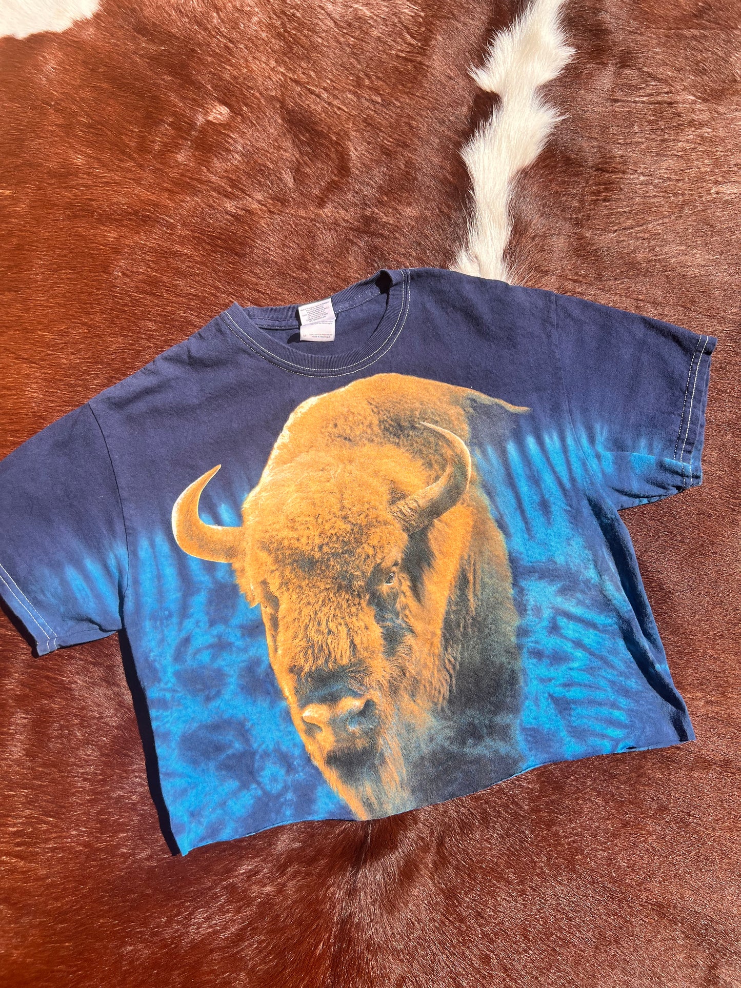 Buffalo Tie-Dye Crop Tee