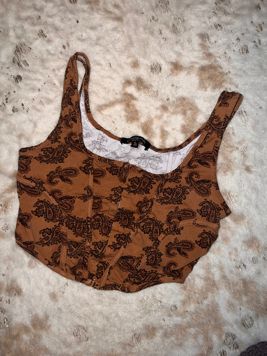 Paisley Crop Top
