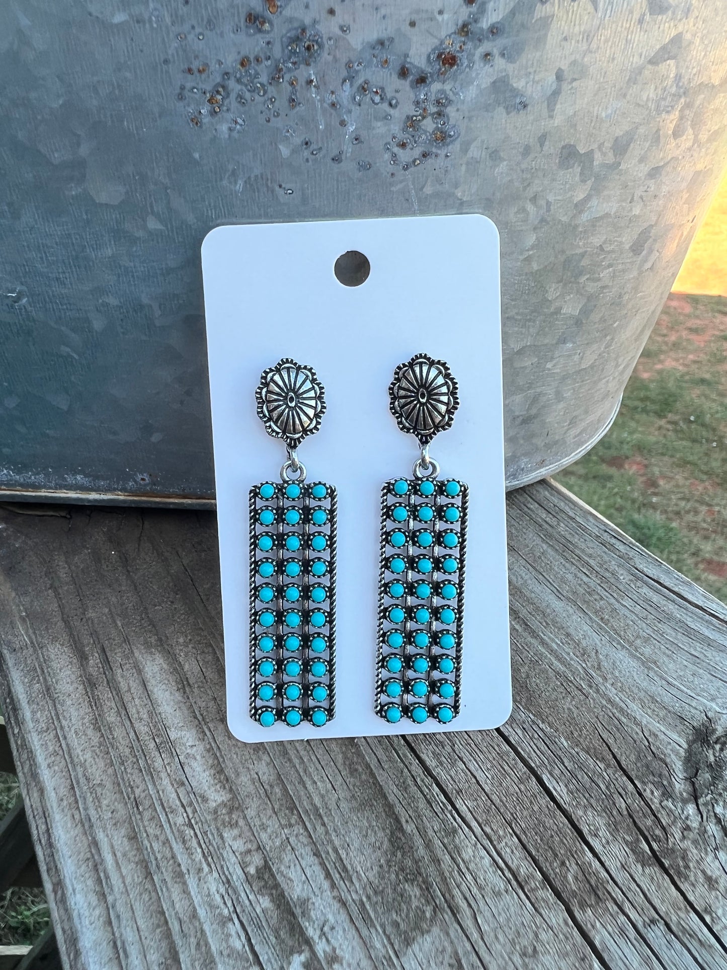 Snake Eye Turquoise Earrings