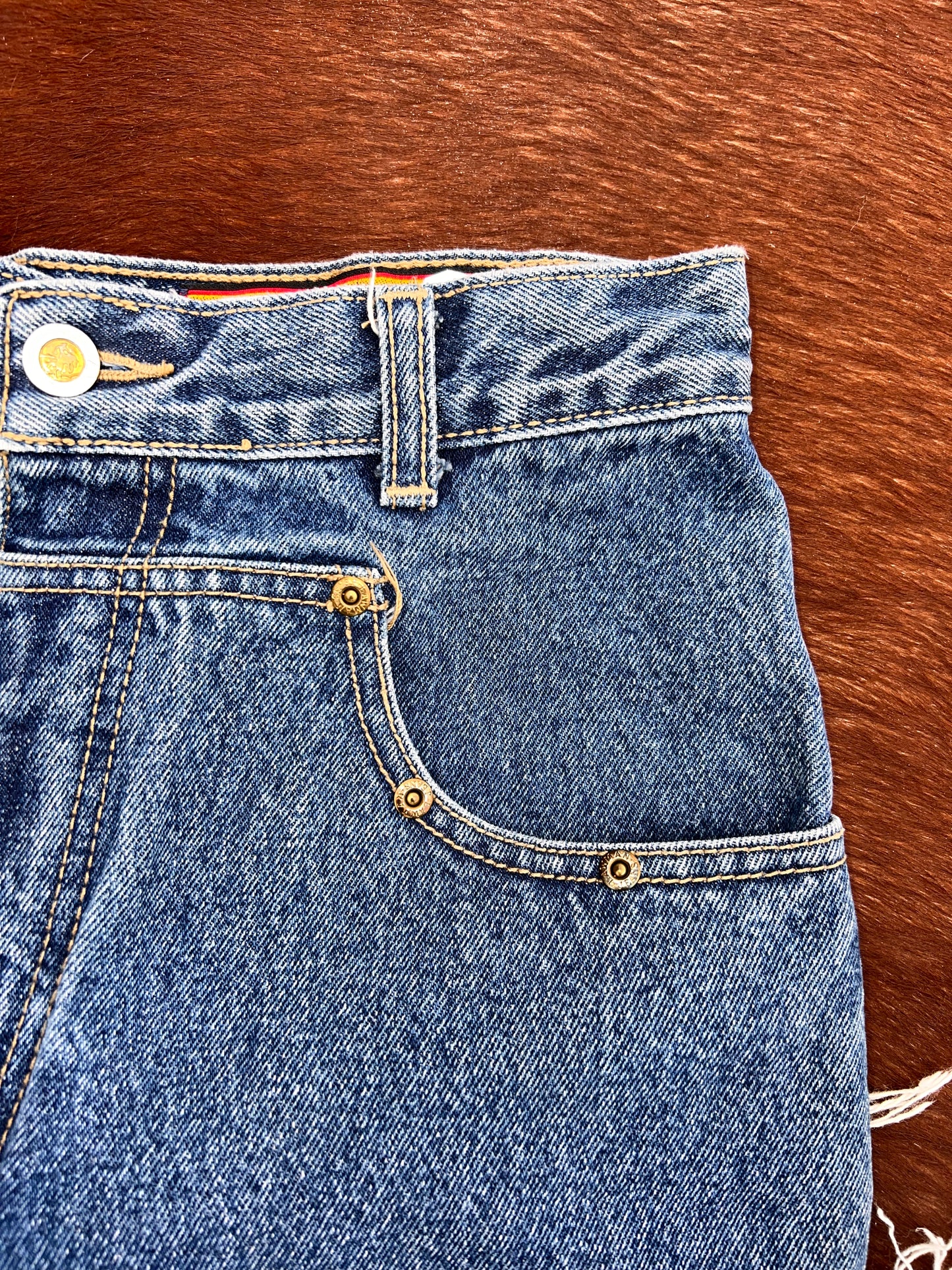 Vintage Lawman Cut/ Raw Hem Jean