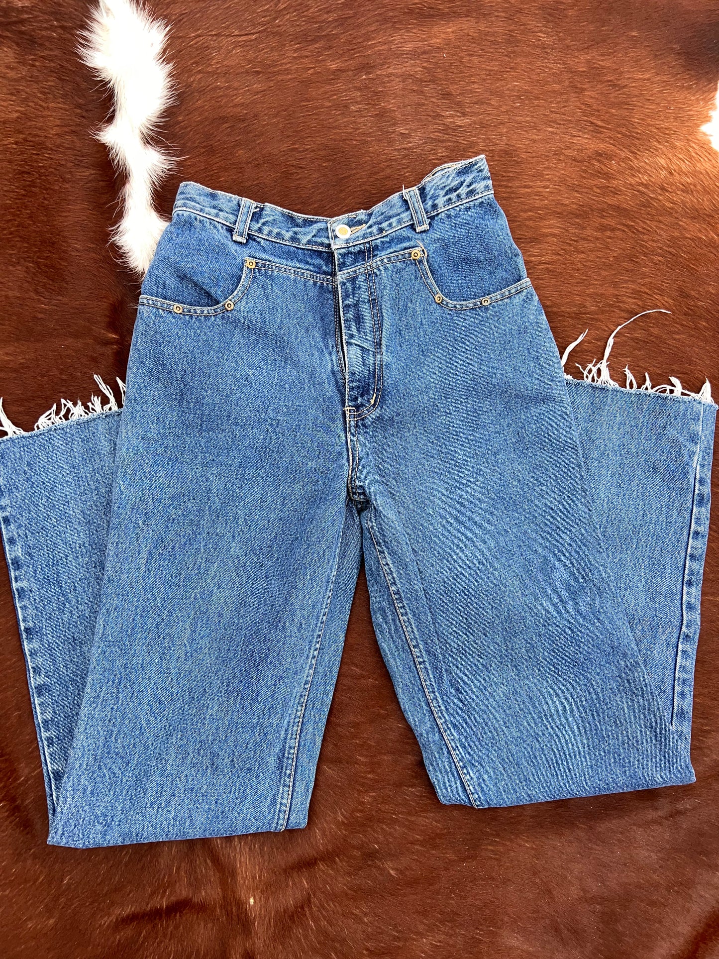 Vintage Lawman Cut/ Raw Hem Jean